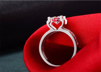 Wedding ring silver color