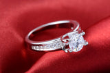 Wedding ring silver color