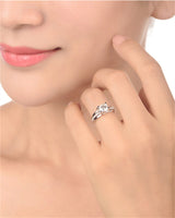 Wedding ring silver color