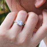 Wedding Ring Trendy Eternity True Love Zircon