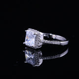 Wedding Ring Trendy Eternity True Love Zircon