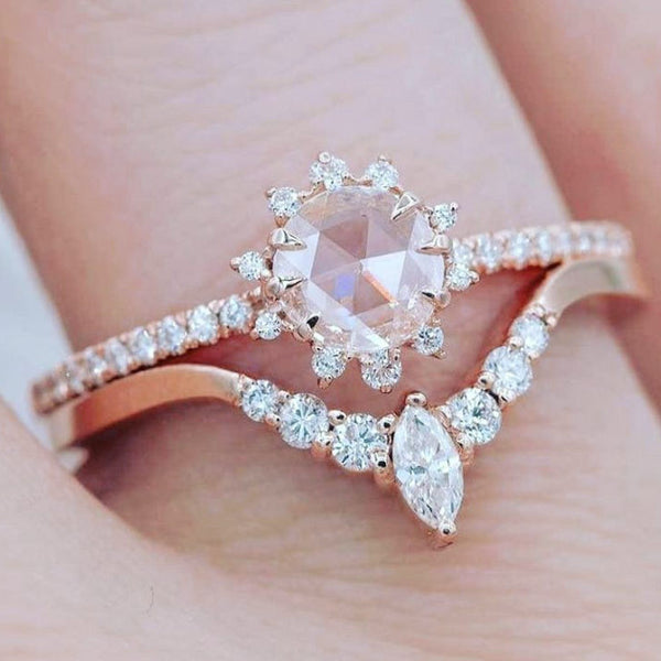 Sunflower gold ring