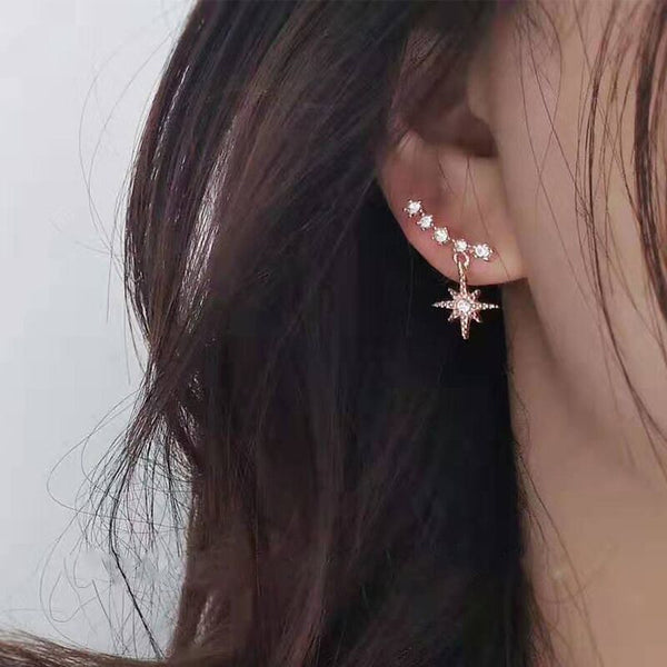Star crystal earrings