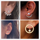 Crystal flower earrings