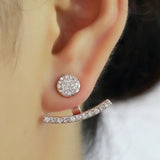 Crystal flower earrings
