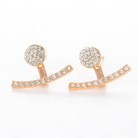 Crystal flower earrings