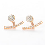 Crystal flower earrings