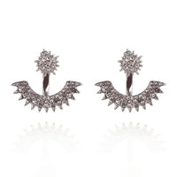 Crystal flower earrings