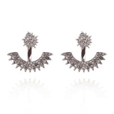 Crystal flower earrings