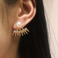 Crystal flower earrings