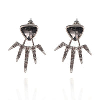 Crystal flower earrings