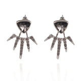 Crystal flower earrings