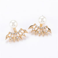 Crystal flower earrings