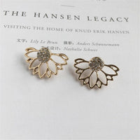 Crystal flower earrings