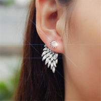 Crystal flower earrings