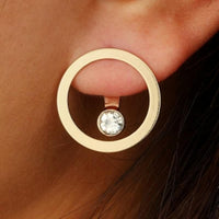 Crystal flower earrings