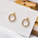 Crystal flower earrings