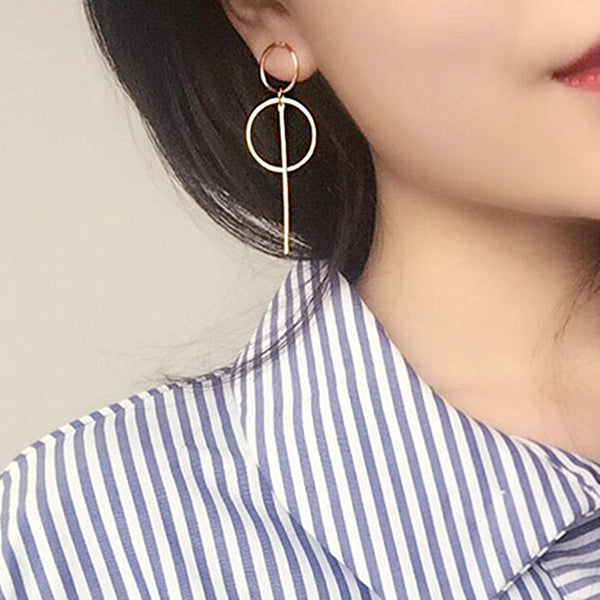 Gold Metal Earrings for Women