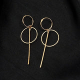 Gold Metal Earrings for Women