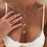 vintage gold necklaces long