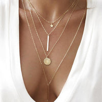 vintage gold necklaces long