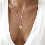 vintage gold necklaces long
