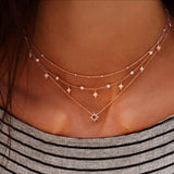 vintage gold necklaces long