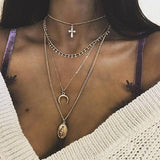 vintage gold necklaces long