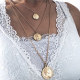 vintage gold necklaces long