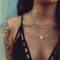 vintage gold necklaces long