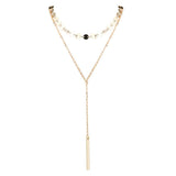 vintage gold necklaces long