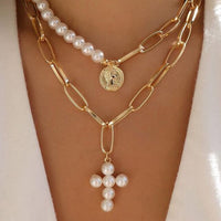 vintage gold necklaces long
