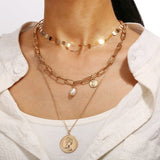 vintage gold necklaces long