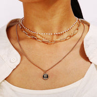 vintage gold necklaces long