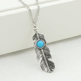 bohemian handmade jewelry blue flower large bead Stone necklace