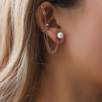 Traditional pearl earrings